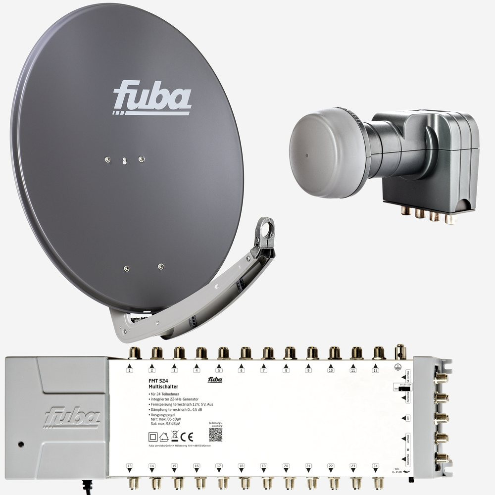 Fuba DAA 78524 A - 24 Teilnehmer - Für einen Satelliten - Komplettanlagen - Satellitenempfang