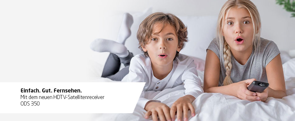 Einfach. Gut. Fernsehen. HDTV-Satellitenreceiver ODS 350